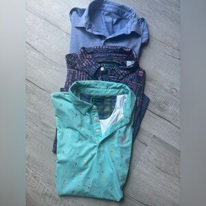 Lot of 3 Golf Polos- Vineyard Vines and William Murray